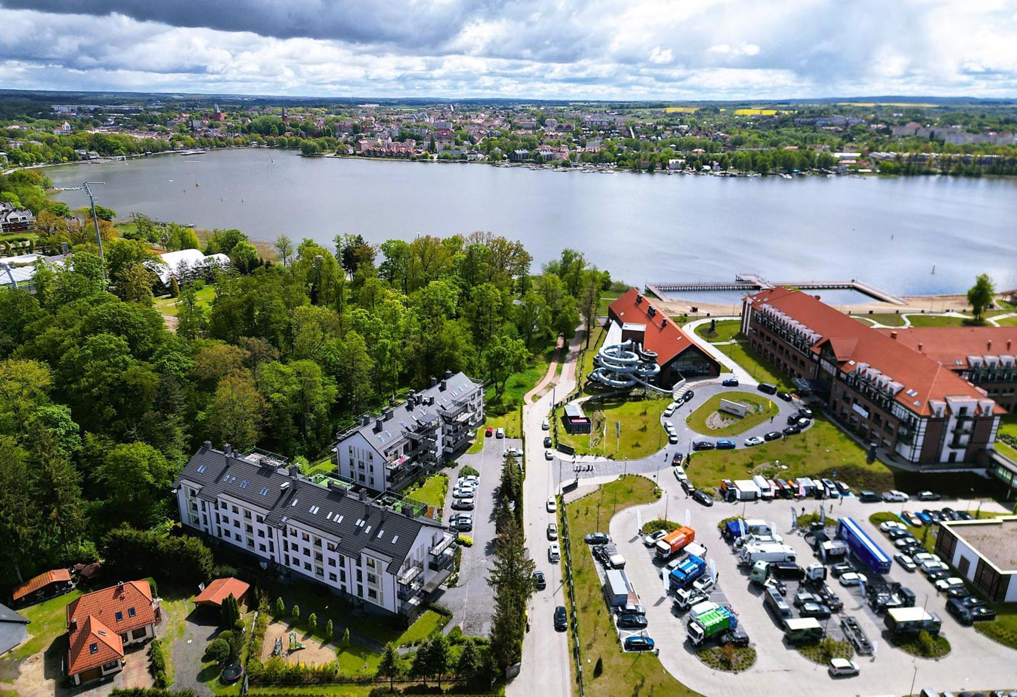 Lake Apart Ostroda - Widok, Przy Plazy, Aquapark, Parking Podziemny, Winda, Netflix Luaran gambar